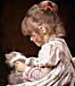 Girl with Kitten